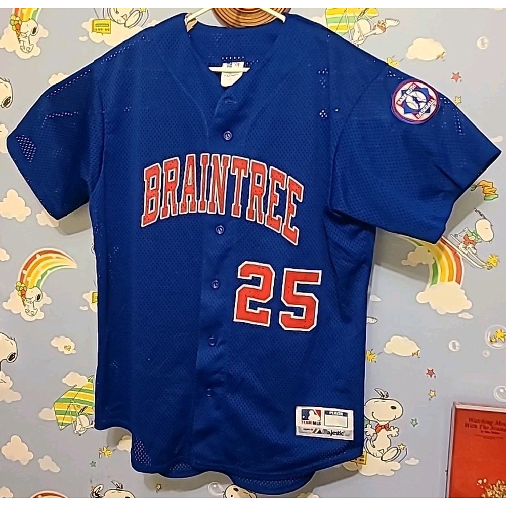 Vintage Babe Ruth Baseball Jersey #25 Braintree Majestic Made In USA Team MLB